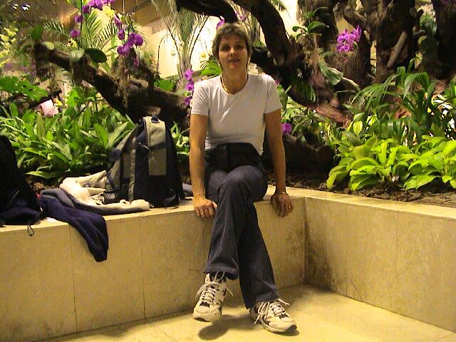 Kerstin auf dem Hinweg nach Bali