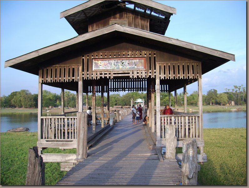 Burma - U-Bein-Br�cke in Amarapura