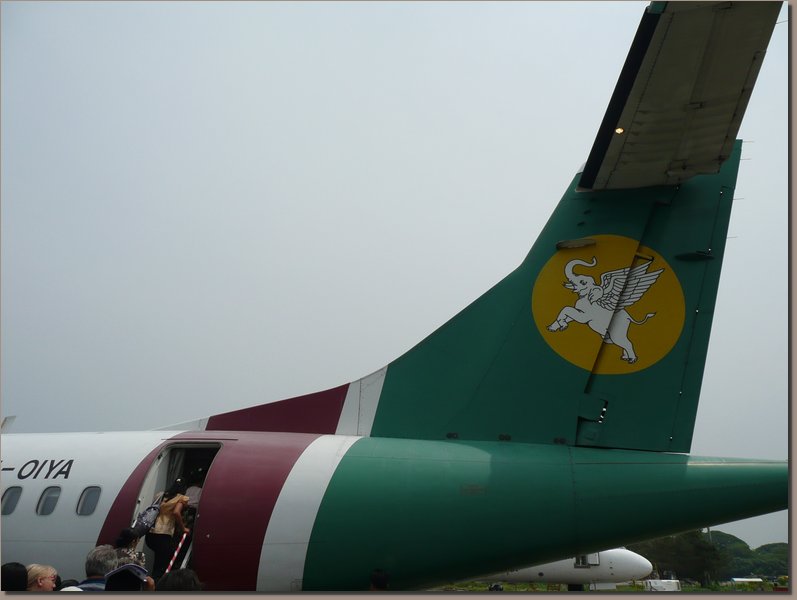 Burma - Flug nach Heho am Inle-see