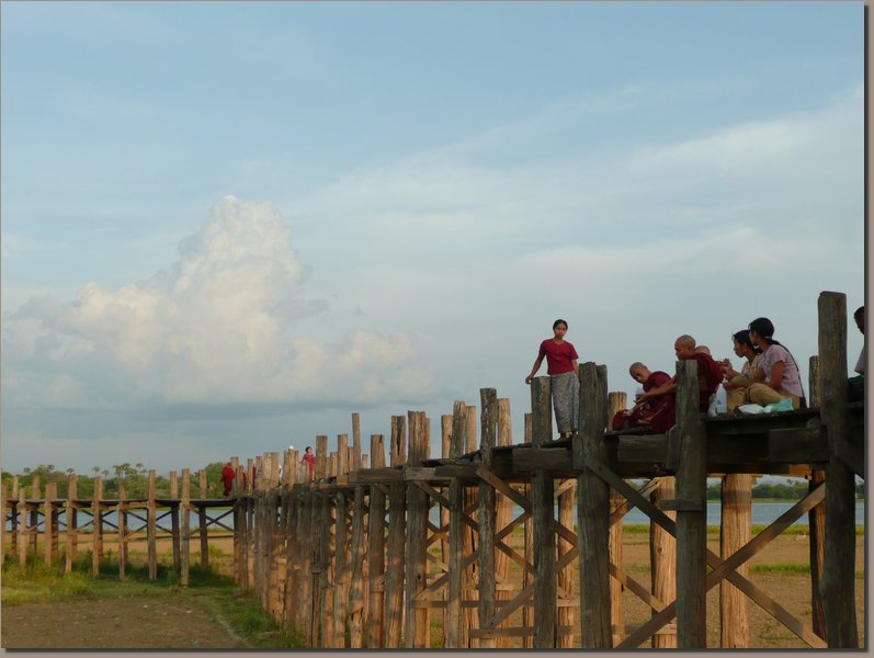 Burma - U-Bein-Br�cke in Amarapura